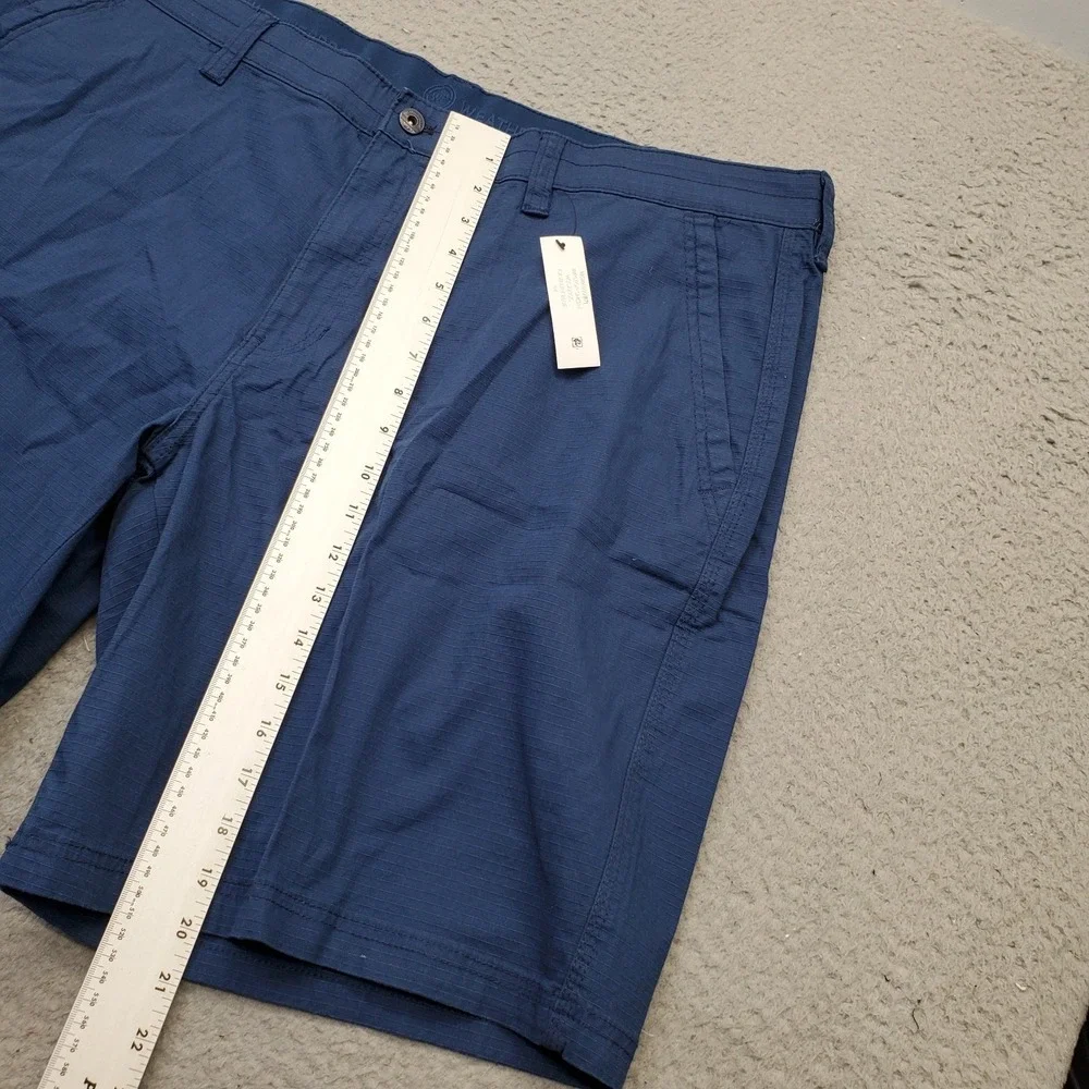 Weatherproof Golf Shorts Men 44 Blue Trail Utility Pocket Stretch Flex Waistband